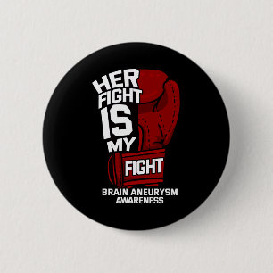Badge Rond 5 Cm Sa Lutte Est Ma Lutte Contre L'Anévrisme Cerveau G