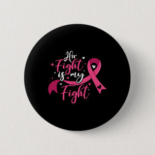 Badge Rond 5 Cm Sa Lutte Est Ma Lutte Contre Le Cancer Du Sein