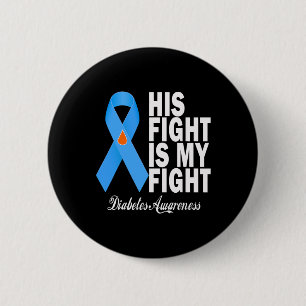 Badge Rond 5 Cm Sa Lutte Est Ma Lutte Contre Le Diabète T1d T2d B