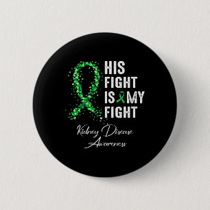 Badge Rond 5 Cm Sa Lutte Est Ma Lutte Contre Le Ruban Vert Maladie