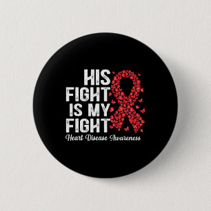 Badge Rond 5 Cm Sa Lutte Est Ma Lutte Contre Les Maladies Cardiaqu