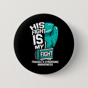 Badge Rond 5 Cm Sa Lutte Est Ma Lutte Fragile Contre Le Syndrome X
