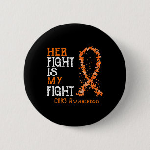 Badge Rond 5 Cm Sa Lutte Est Ma Sensibilisation Aux Cris De Combat