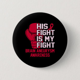 Badge Rond 5 Cm Sa Lutte Est Mon Cerveau Combattre Aneurysme Sensi