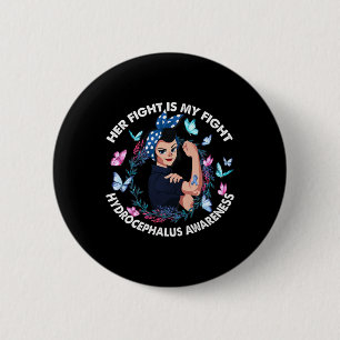 Badge Rond 5 Cm Sa Lutte Est Mon Combat Hydrocéphalie Sensibilisat