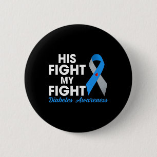 Badge Rond 5 Cm Sa Lutte Est Mon Type De Combat 1 TD1 Diabetes Awa