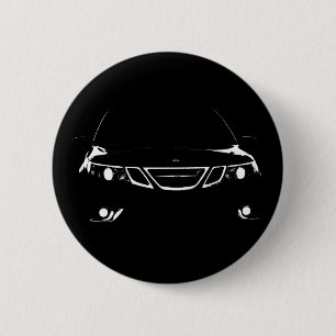 Badge Rond 5 Cm Saab 9-3 boutons aériens