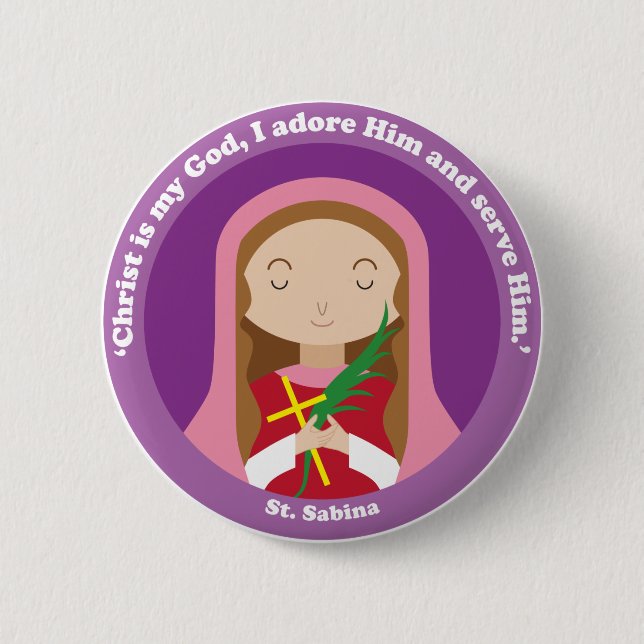 Badge Rond 5 Cm Sabina (Devant)