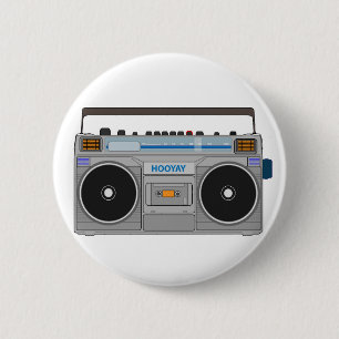 Badge Rond 5 Cm SABLEUSE des années 80 BOOMBOX/GHETTO