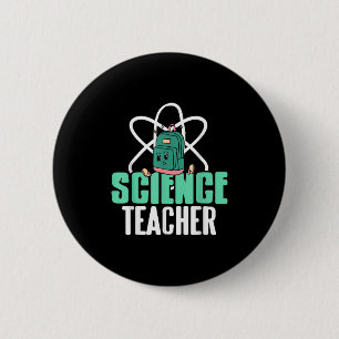 Badge Rond 5 Cm Sac à dos drôle professeur de sciences École Humou