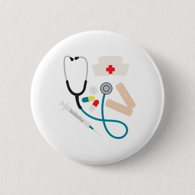 Badge Rond 5 Cm Sac de docteur (Devant)