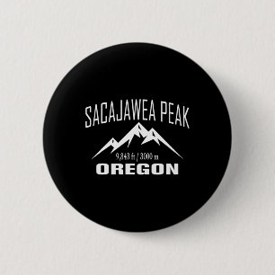 Badge Rond 5 Cm Sacajawea Peak Oregon Randonnée Club de sommet Ext