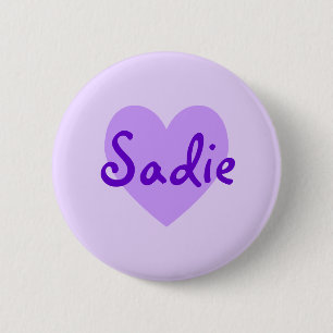 Badge Rond 5 Cm Sadie en violet