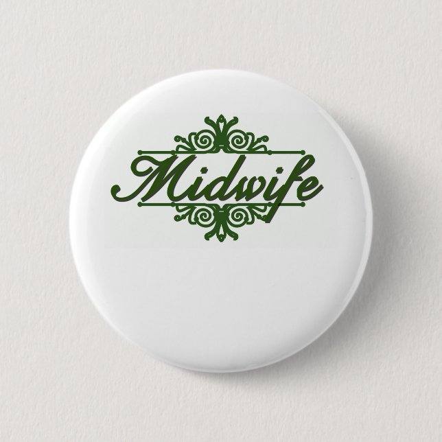 Badge Rond 5 Cm Sage-femme (Devant)