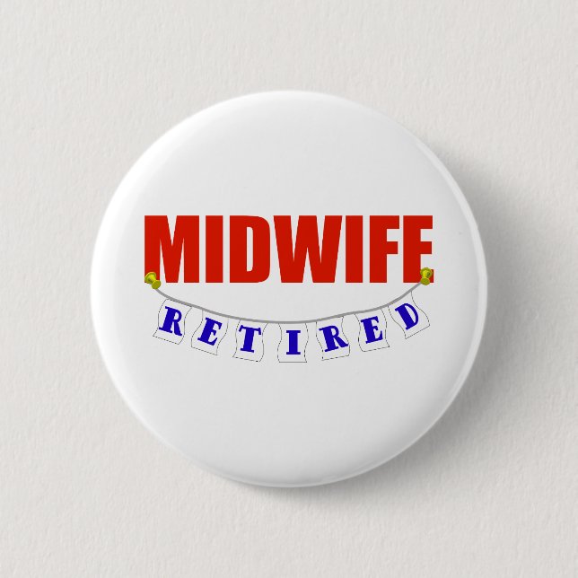 BADGE ROND 5 CM SAGE-FEMME RETRAITÉE (Devant)