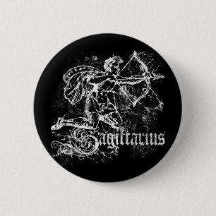 Badge Rond 5 Cm Sagittaire de zodiaque