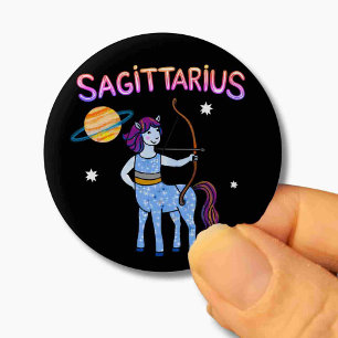 Badge Rond 5 Cm Sagittarius étoile signe L'Archer étoile zodiaque