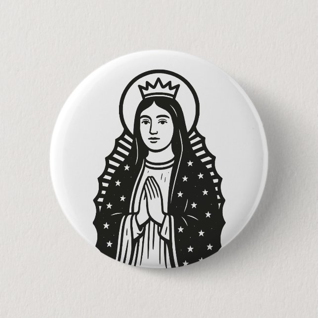 Badge Rond 5 Cm Saint (Devant)