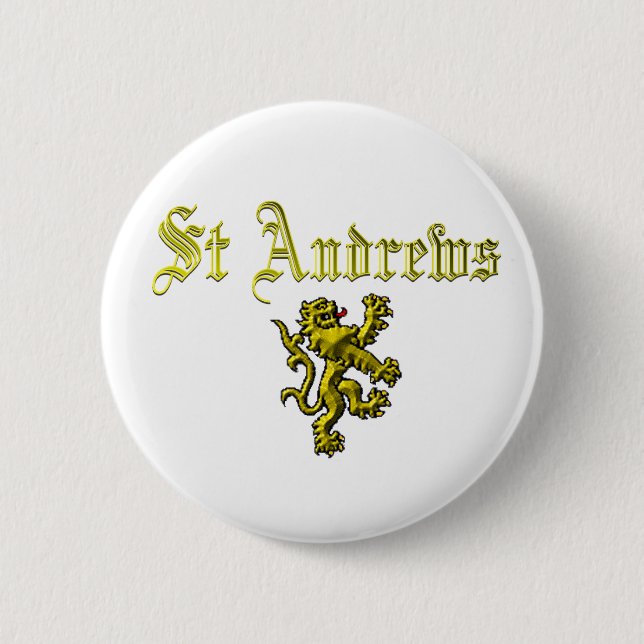 Badge Rond 5 Cm Saint Andrews Ecosse (Devant)