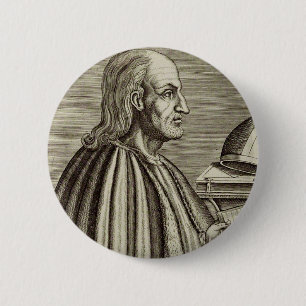 Badge Rond 5 Cm Saint Anselme de Cantorbéry Docteur de l'Église