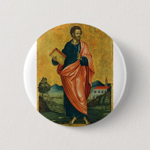 Badge Rond 5 Cm Saint Bartholomée l'icône orthodoxe apôtre