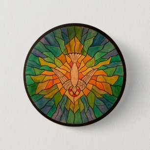 Badge Rond 5 Cm Saint-Esprit 01 z-1 HS
