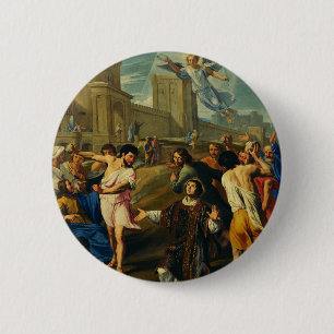 Badge Rond 5 Cm Saint Étienne le Protomartyr Iconographie de l'art