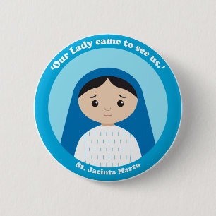 Badge Rond 5 Cm Saint Jacinta Marto