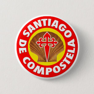 Badge Rond 5 Cm Saint-Jacques-de-Compostelle