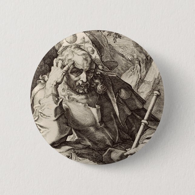 Badge Rond 5 Cm Saint Jacques le Grand Apôtre (Devant)