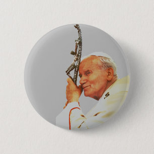 Badge Rond 5 Cm Saint-Jean-Paul II