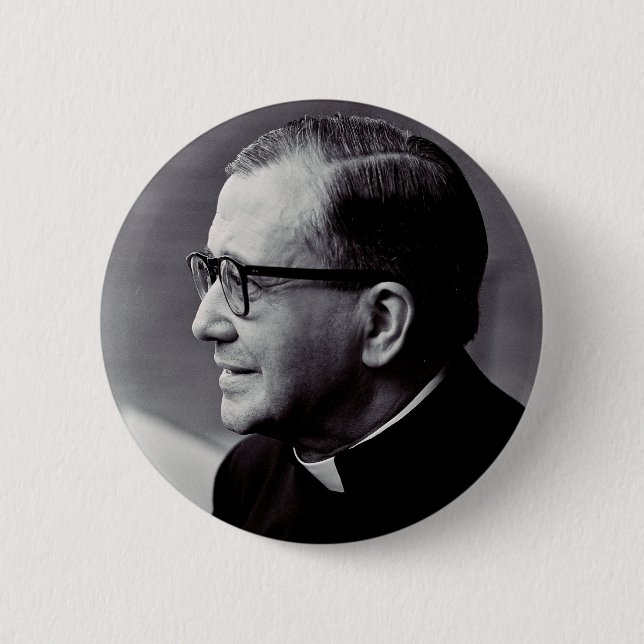 Badge Rond 5 Cm Saint Josemaria Escriva (Devant)