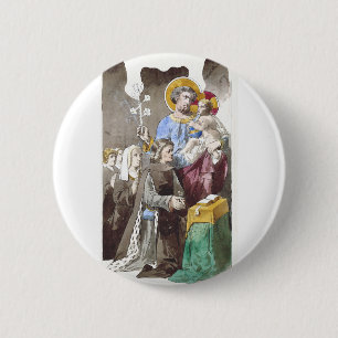 Badge Rond 5 Cm Saint Joseph Patron de l'Église universelle