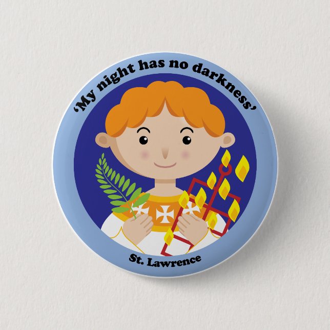 Badge Rond 5 Cm Saint-Laurent (Devant)