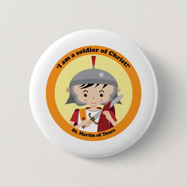 Badge Rond 5 Cm Saint-Martin de Tours (Devant)