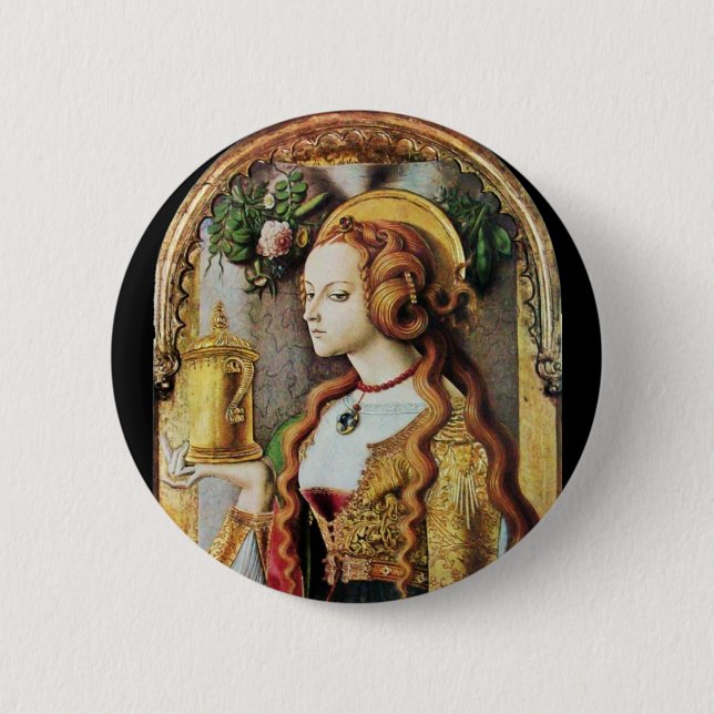 BADGE ROND 5 CM SAINT MARY MAGDALENE (Devant)