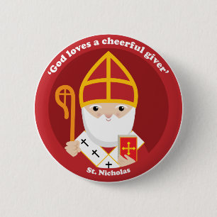 Badge Rond 5 Cm Saint-Nicolas