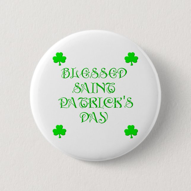 Badge Rond 5 Cm Saint Patrick (3) (Devant)