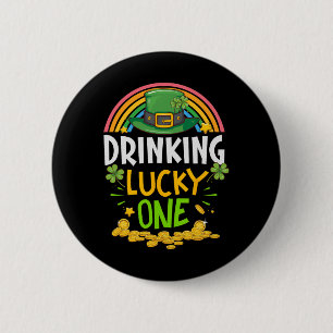 Badge Rond 5 Cm Saint-Patrick Boire Chanceux Un Parti Correspondan