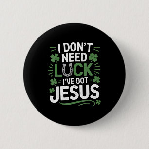 Badge Rond 5 Cm Saint-Patrick jour chrétien