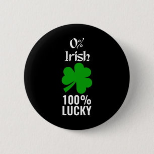 Badge Rond 5 Cm Saint Patrick Paddys Day Irlande Clocher 0% Irland