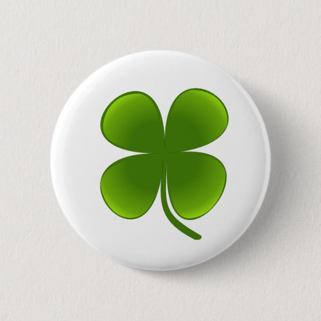 Badge Rond 5 Cm Saint Patrick’s Day - Shamrock (Devant)