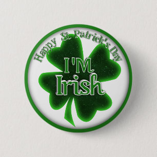 Badge Rond 5 Cm Saint Patrick's Day - I M IRISH