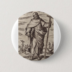 Badge Rond 5 Cm Saint Philippe l'un des Douze Apôtres