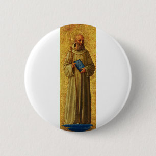 Badge Rond 5 Cm Saint Romuald le fondateur des Camaldules