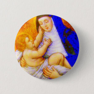 BADGE ROND 5 CM SAINT ROSE DE LIMA
