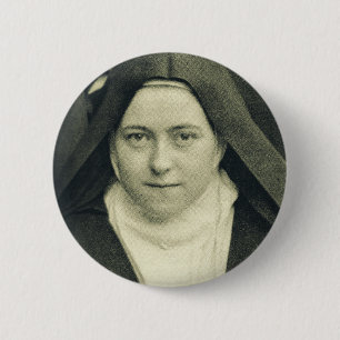 Badge Rond 5 Cm Saint Therese of the Child Jesus and the Holy Face