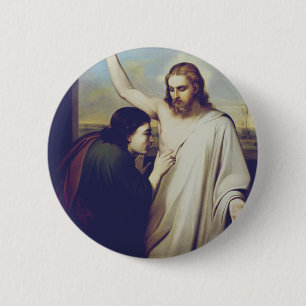 Badge Rond 5 Cm Saint Thomas doutant par Silvestro Lega