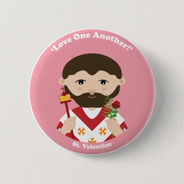 Badge Rond 5 Cm Saint-Valentin (Devant)
