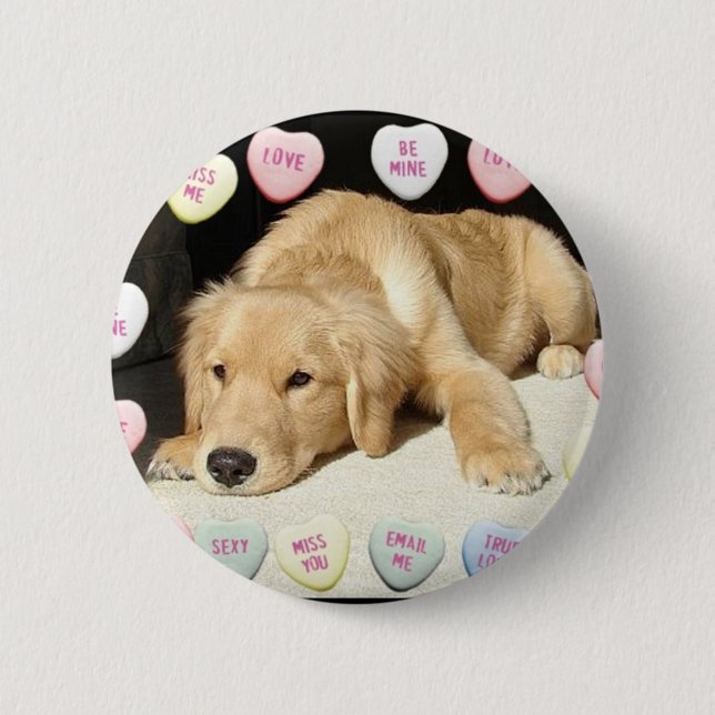 Badge Rond 5 Cm Saint Valentin (Devant)